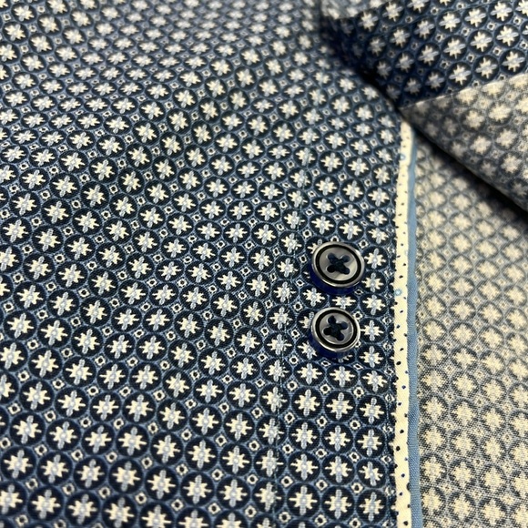 Guide London Premium Range Men’s Short Sleeve Button Down Shirt Size Medium - Picture 8 of 11